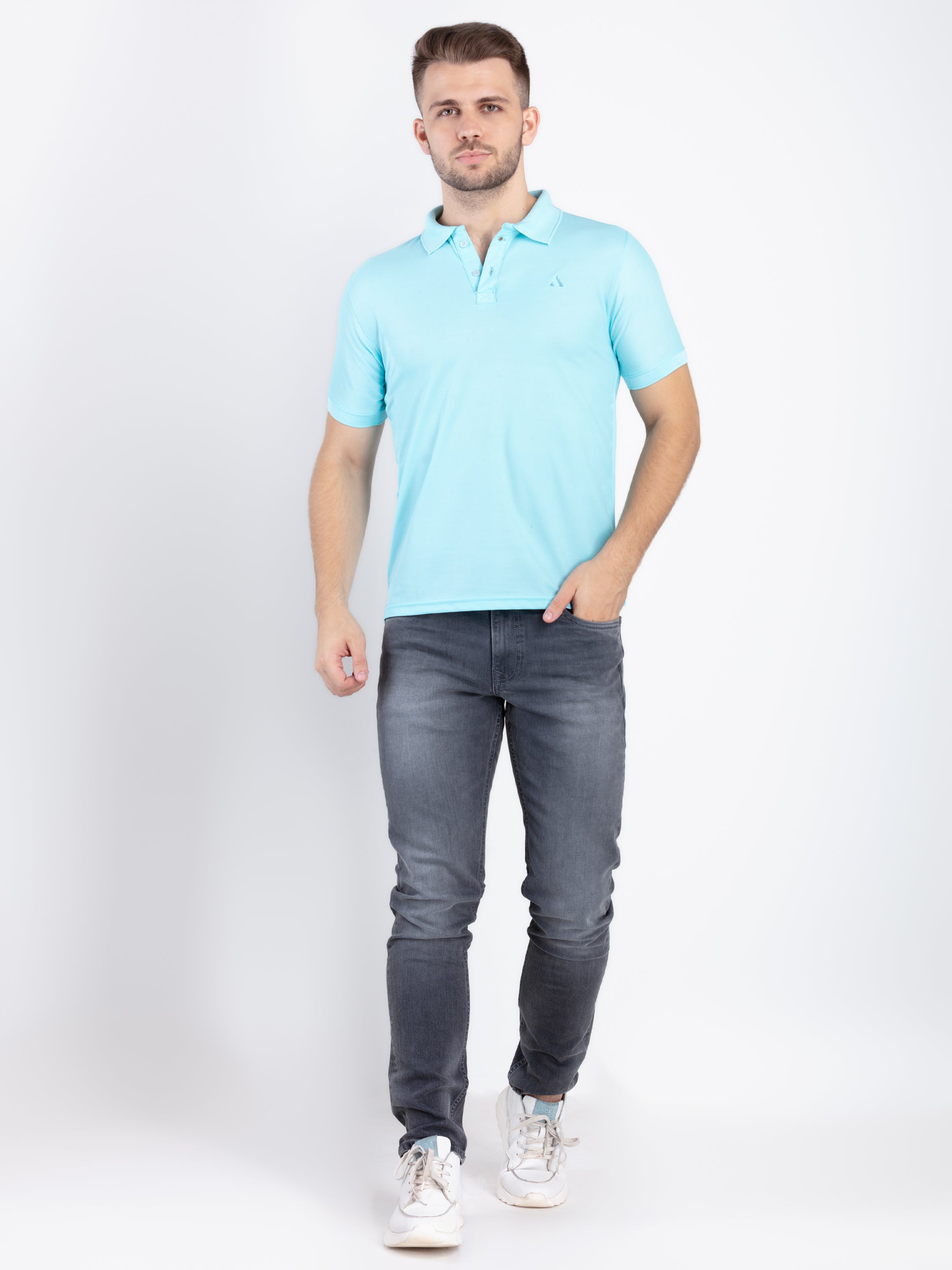 Light Blue Polo T-shirt