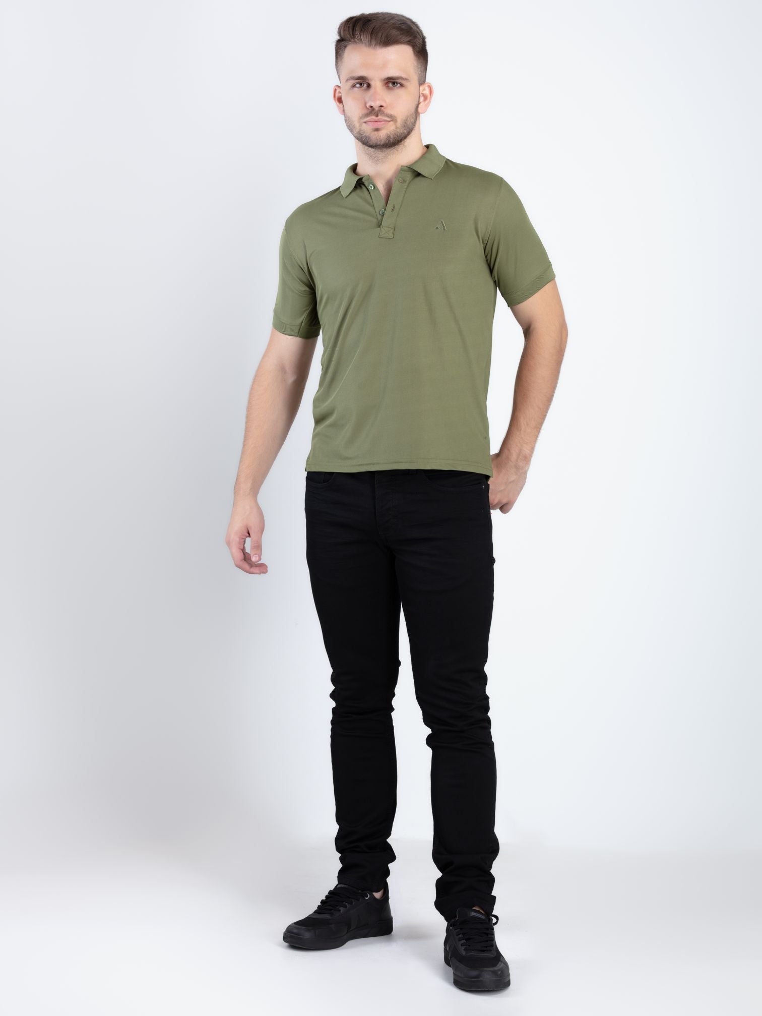 Olive Green Polo T-shirt