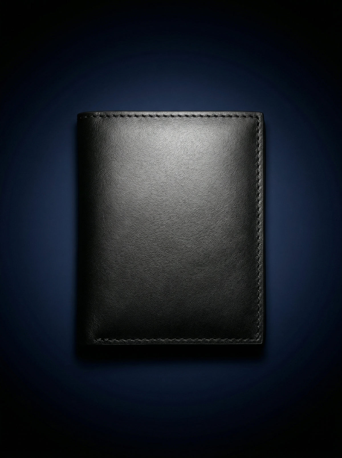 Black Leather Bifold Wallet
