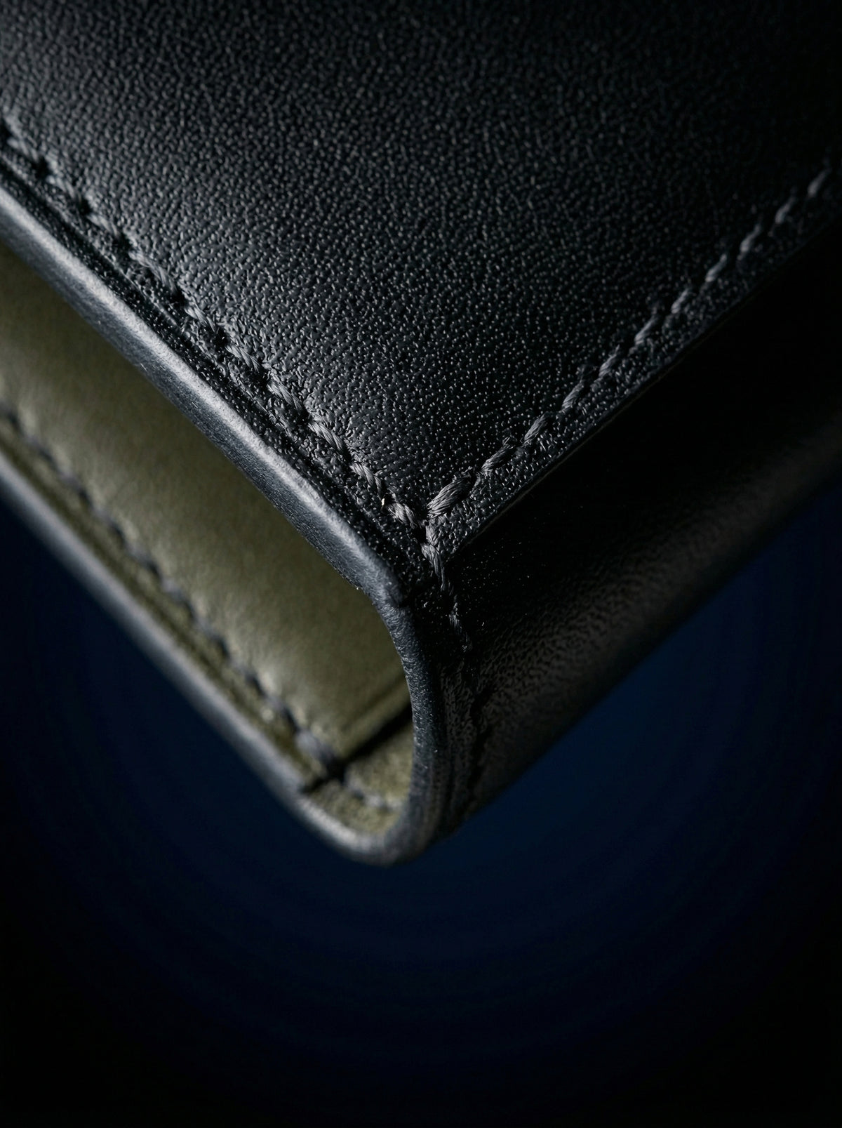 Black Leather Bifold Wallet